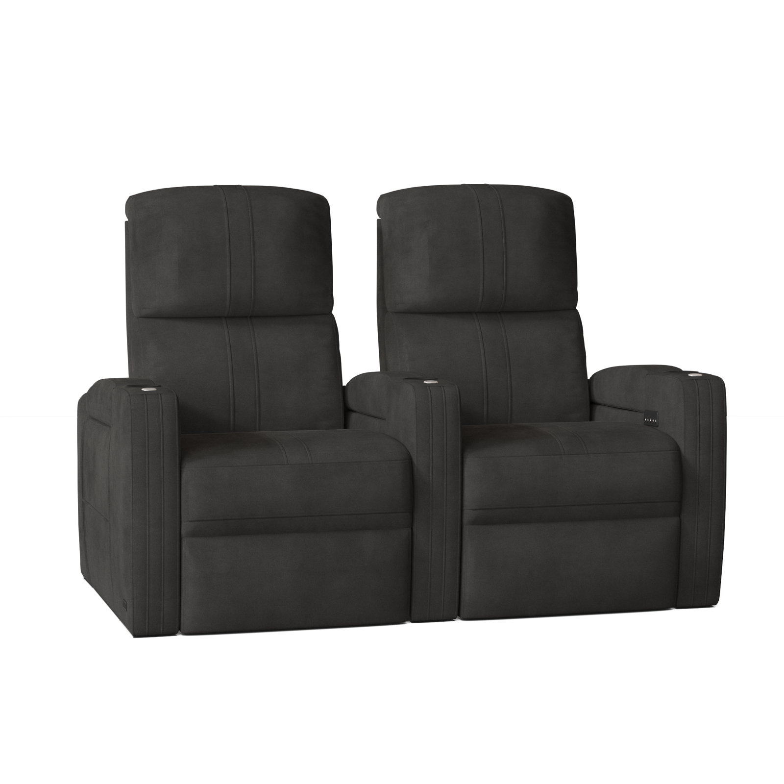 Winston Porter Flash HR Series 63.75'' Wide Home Theater Seating with Cup Holder